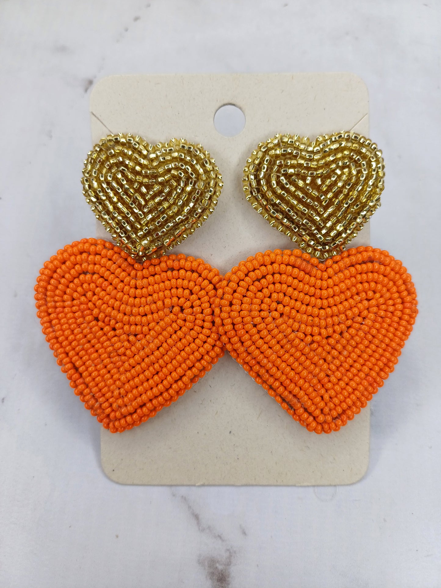 Maxi Arete Corazón Tejido