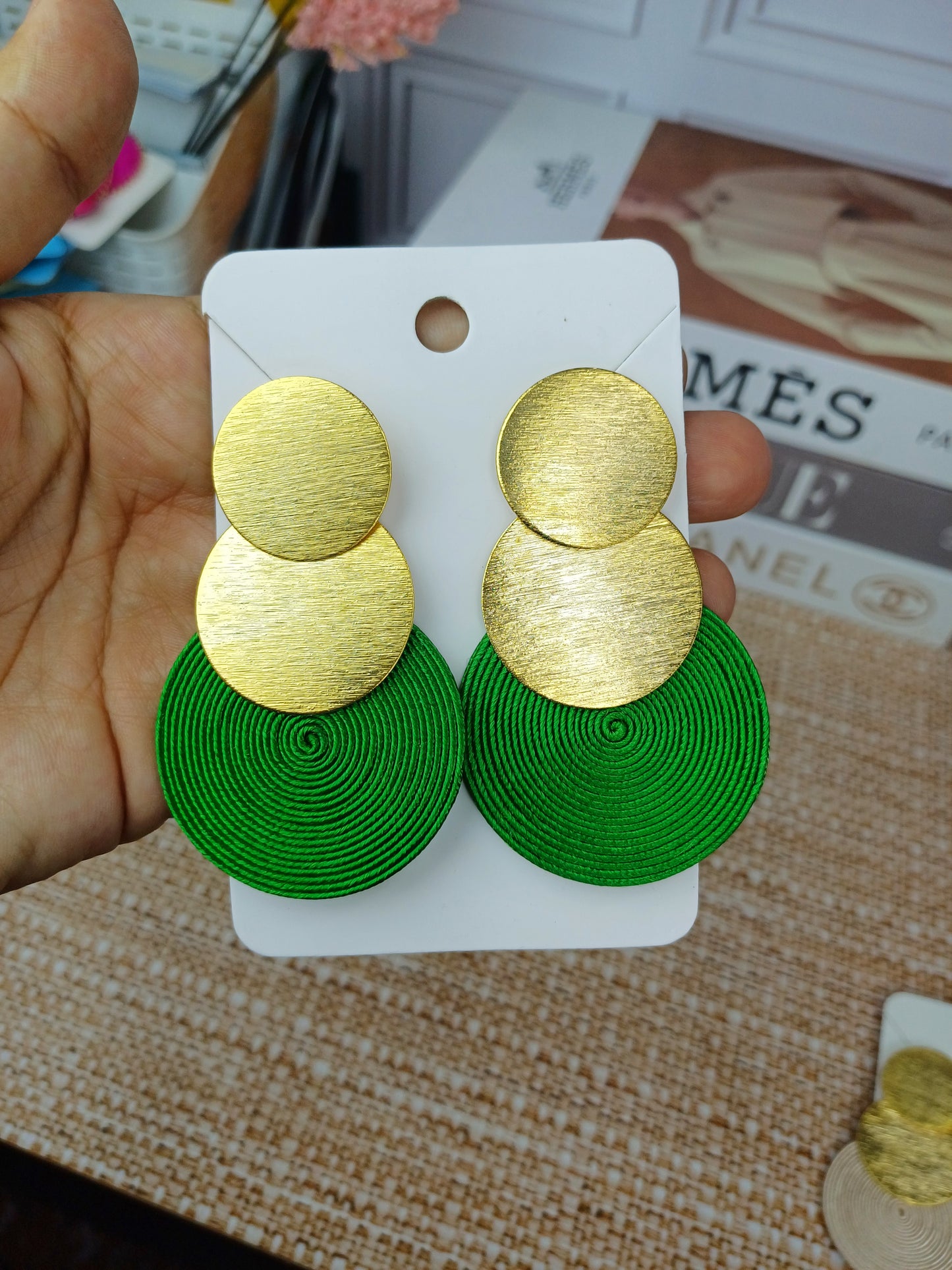 Maxi Arete Bronce con Soutache