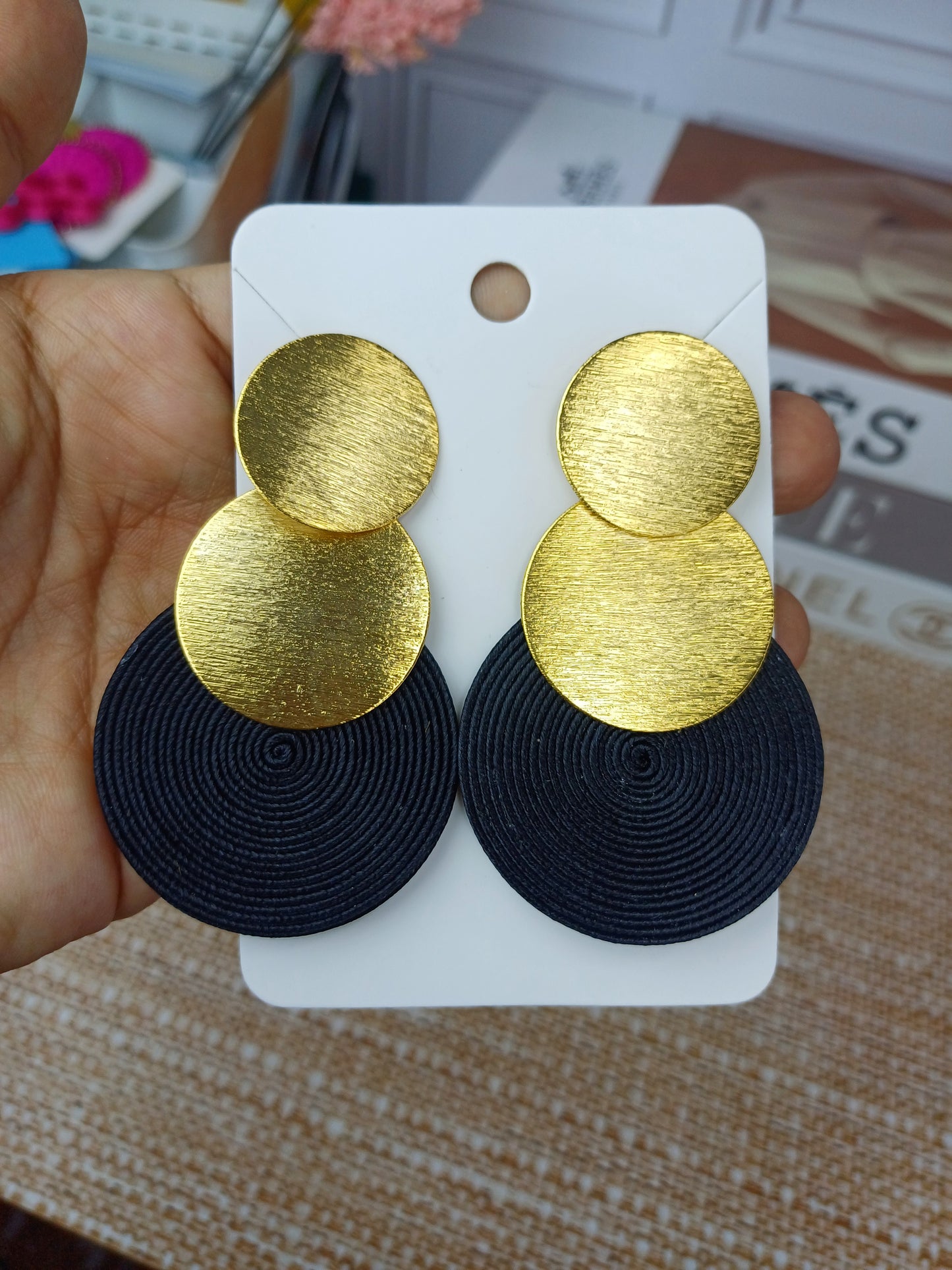 Maxi Arete Bronce con Soutache
