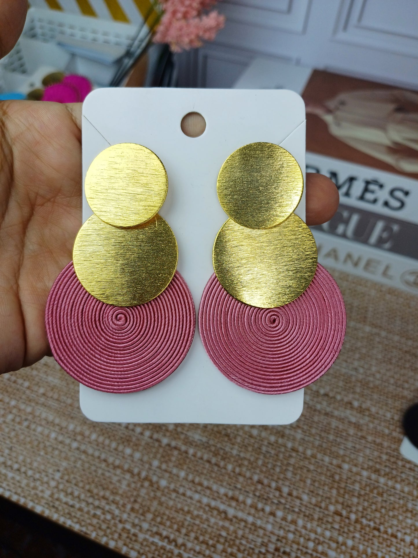 Maxi Arete Bronce con Soutache