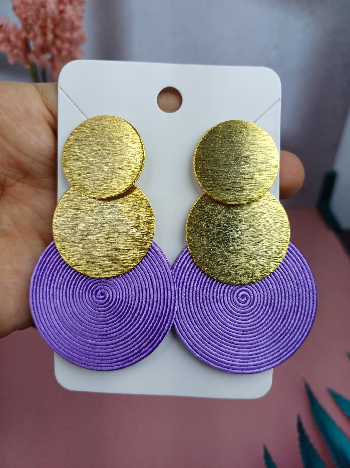 Maxi Arete Bronce con Soutache