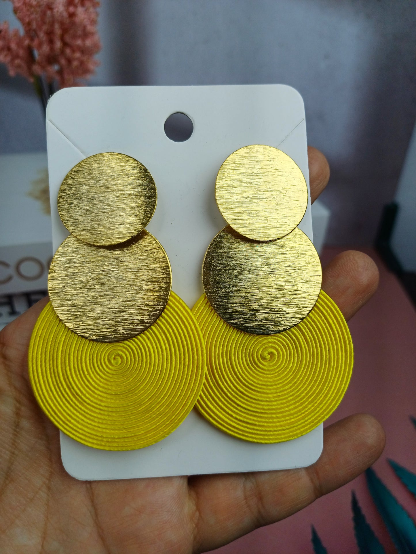 Maxi Arete Bronce con Soutache