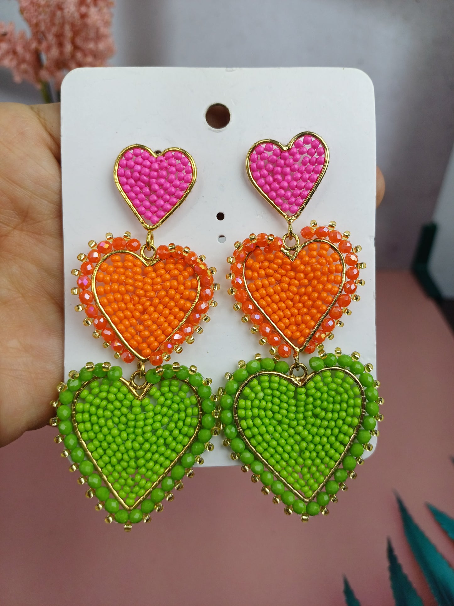 Maxi Arete Triple Tejido