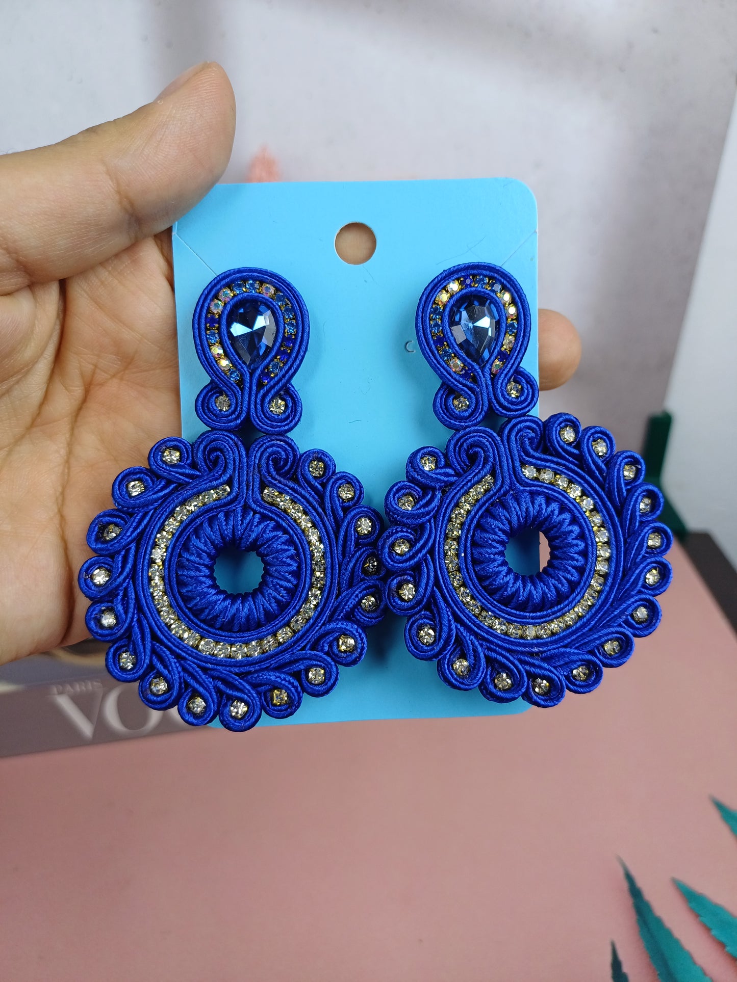 Maxi Arete En soutache cristales