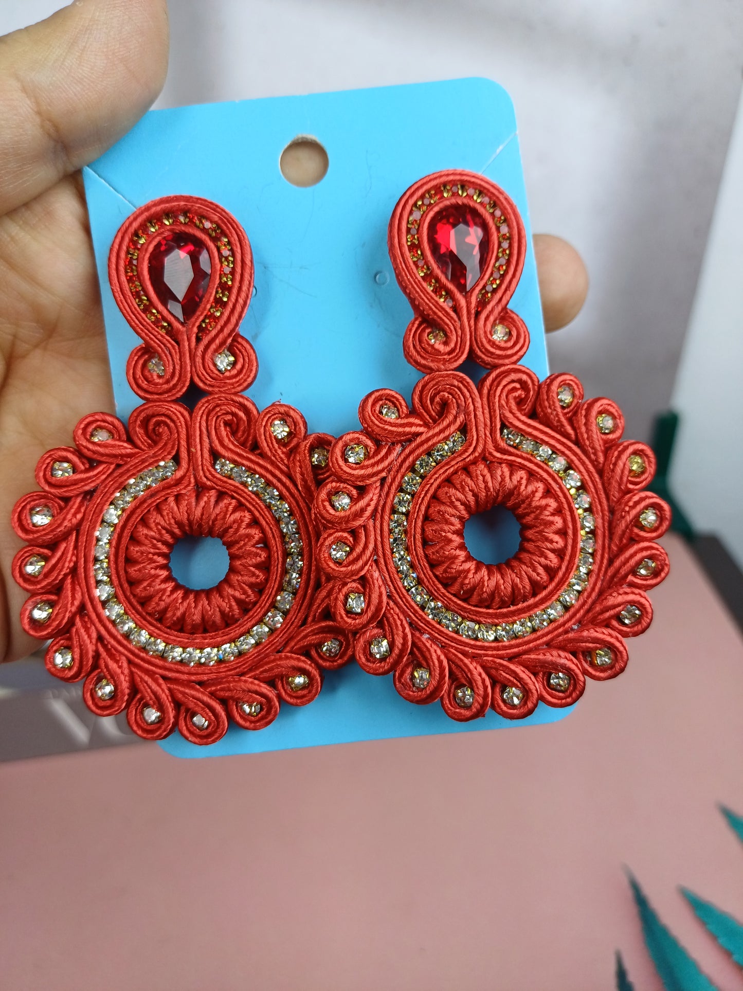 Maxi Arete En soutache cristales