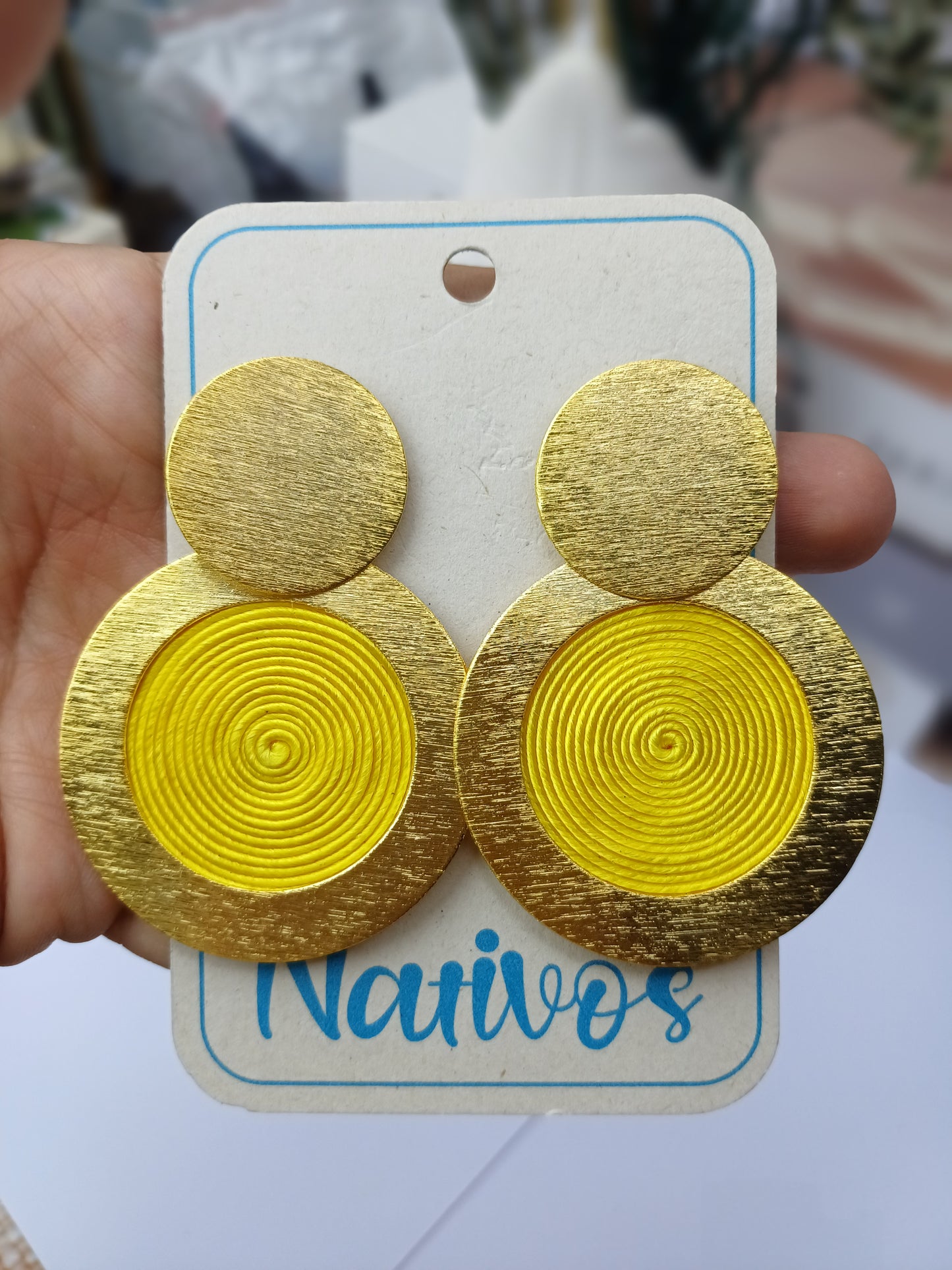 Arete Bronce con Soutache