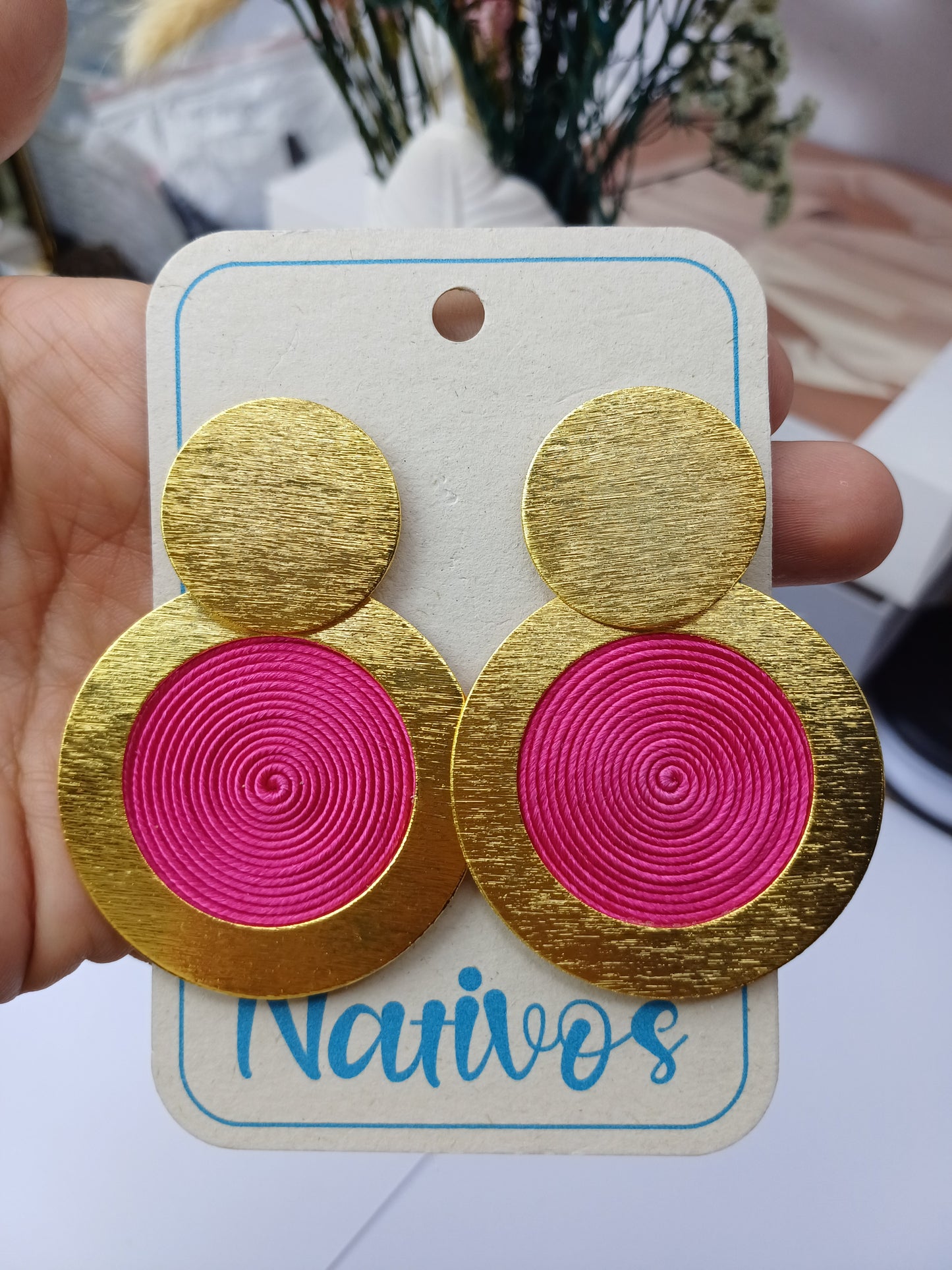 Arete Bronce con Soutache