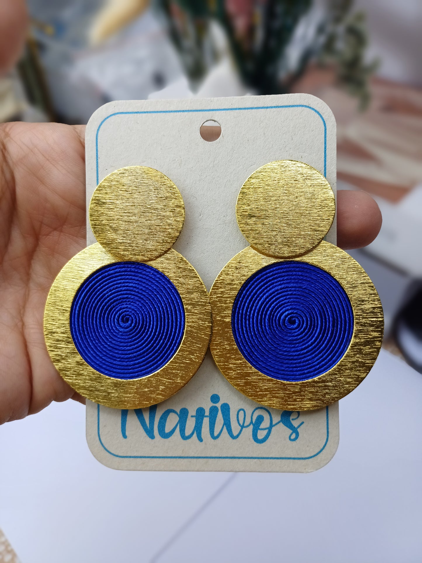 Arete Bronce con Soutache