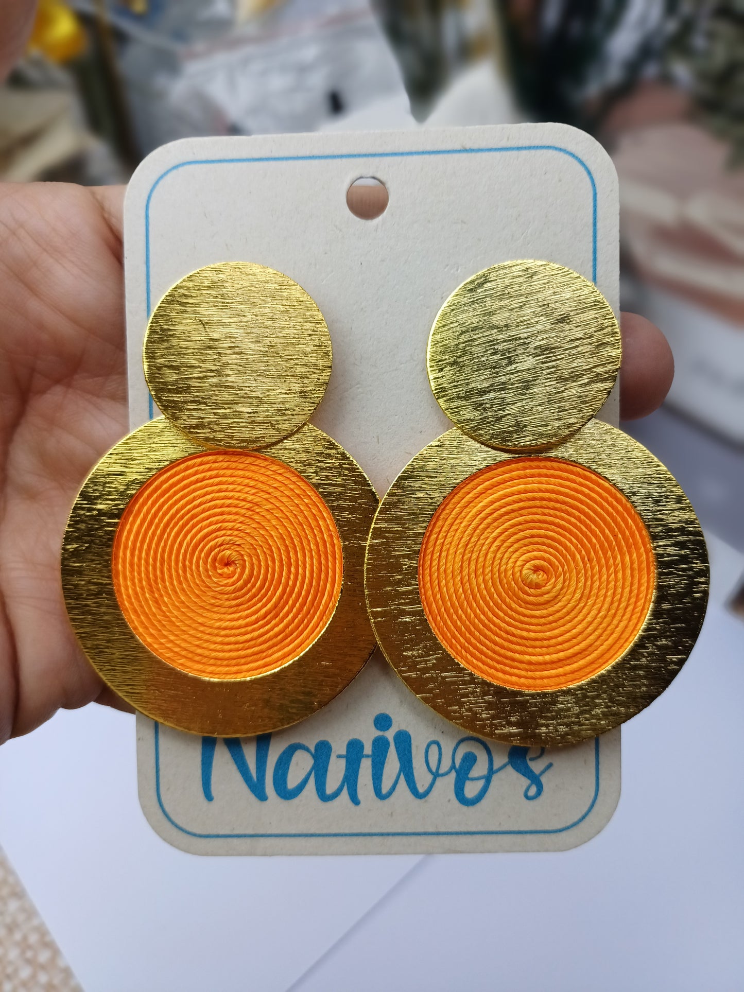Arete Bronce con Soutache