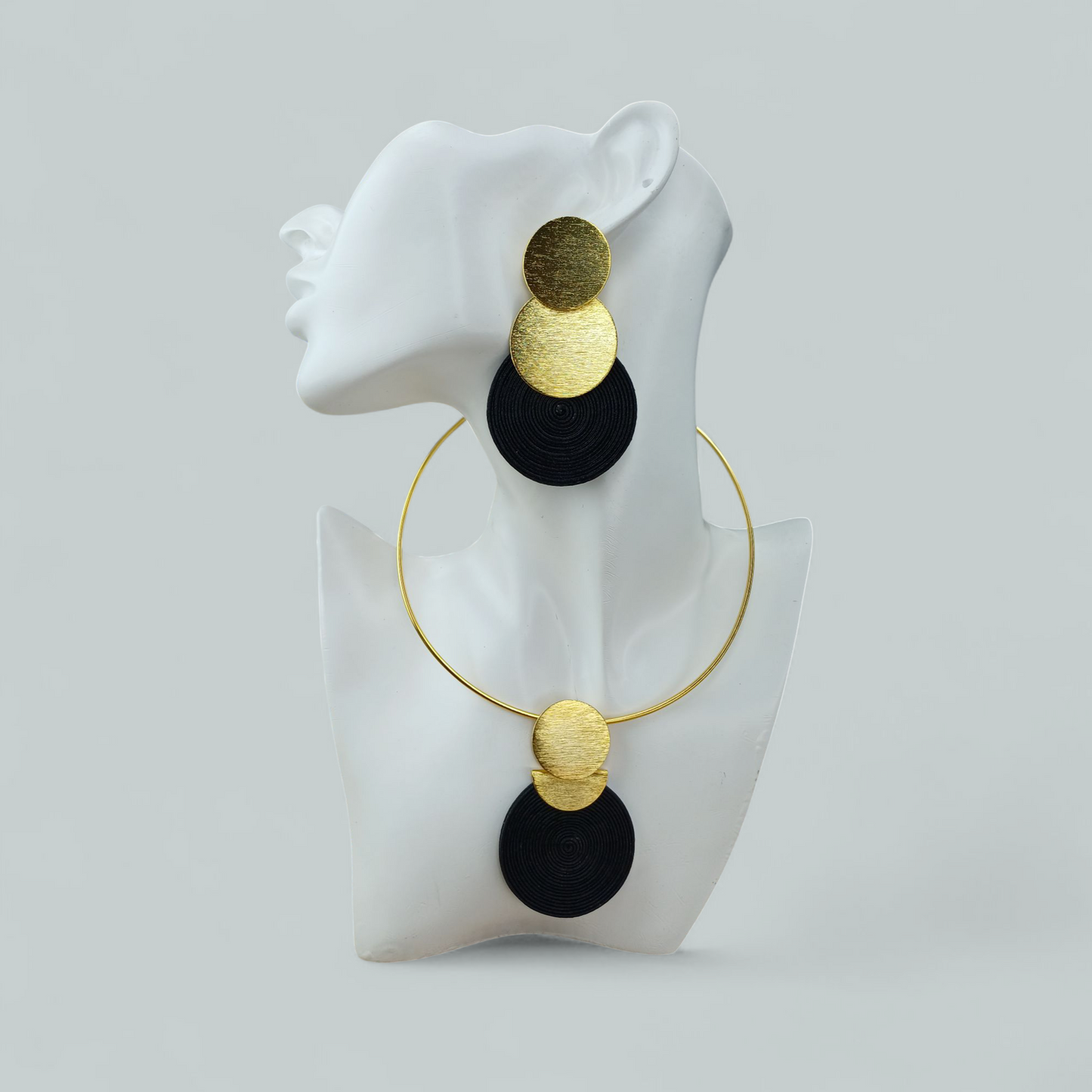 Set Aretes y Gargantilla Soutache