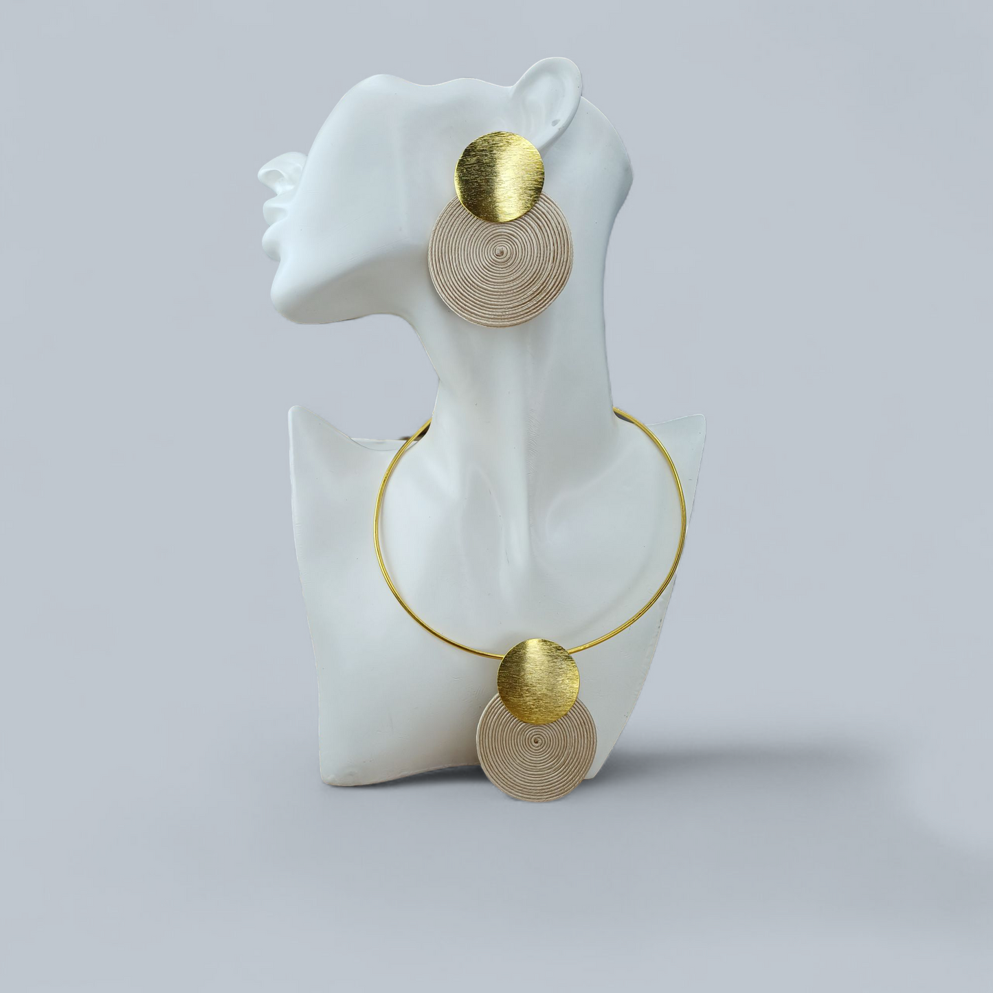 Set Aretes y Gargantilla Soutache