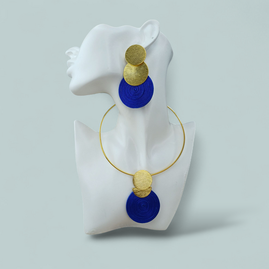 Set Aretes y Gargantilla Soutache