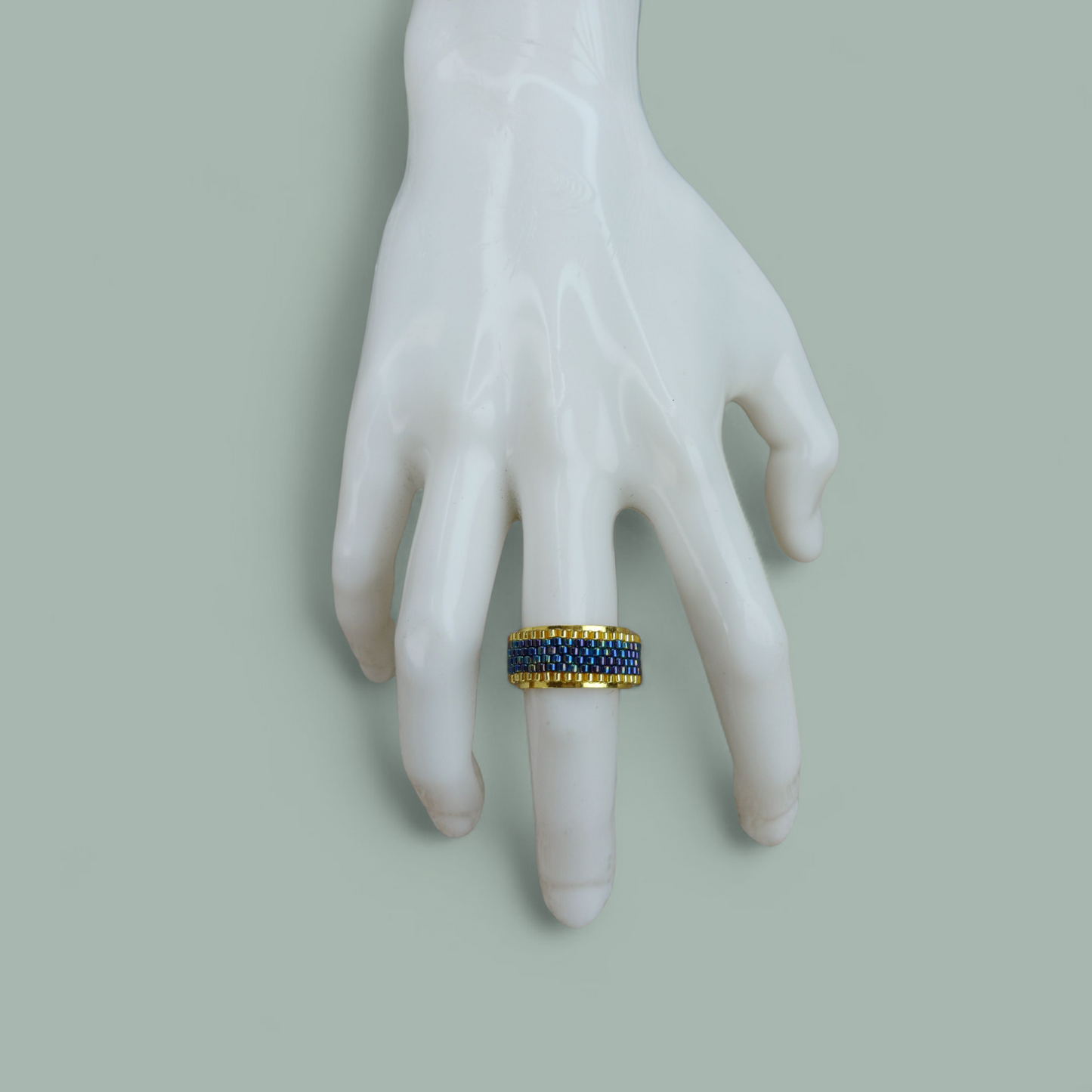 Anillo tipo argolla miyuki
