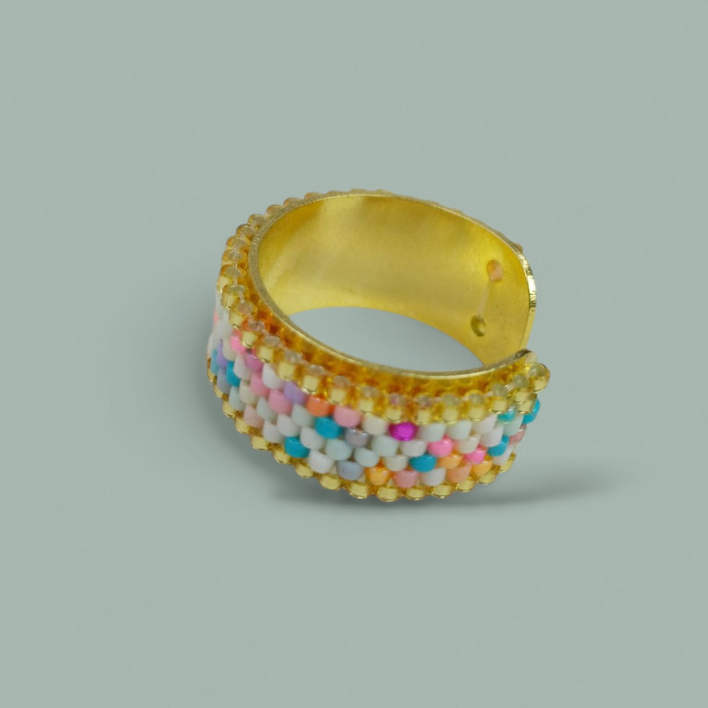 Anillo tipo argolla miyuki