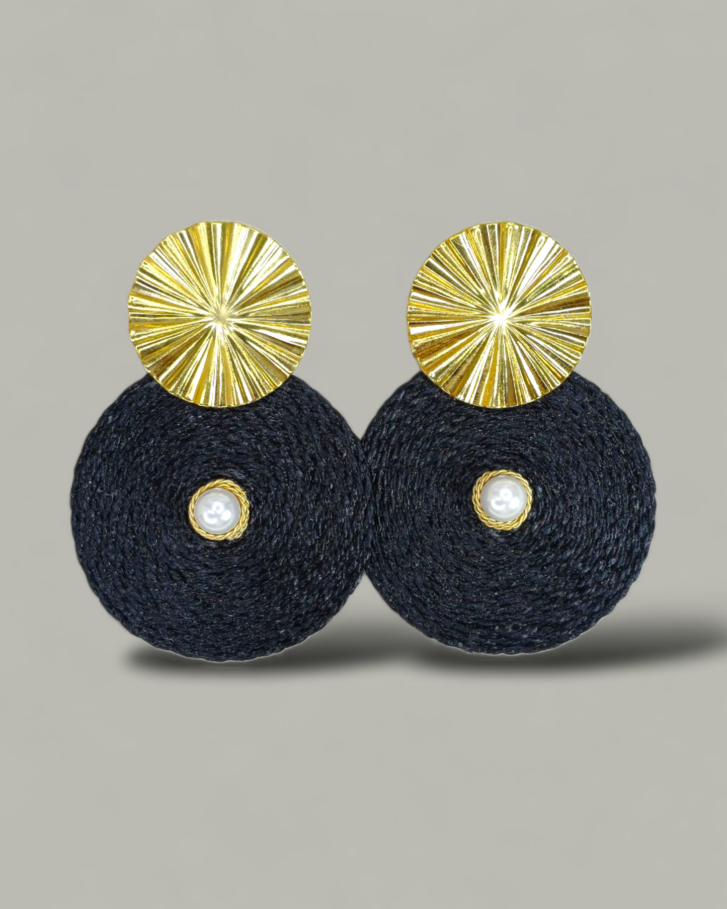 Maxi Arete base con perla Natural
