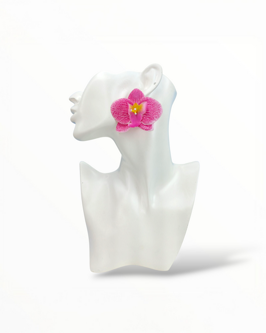 Maxi Arete en Flor Orquídea