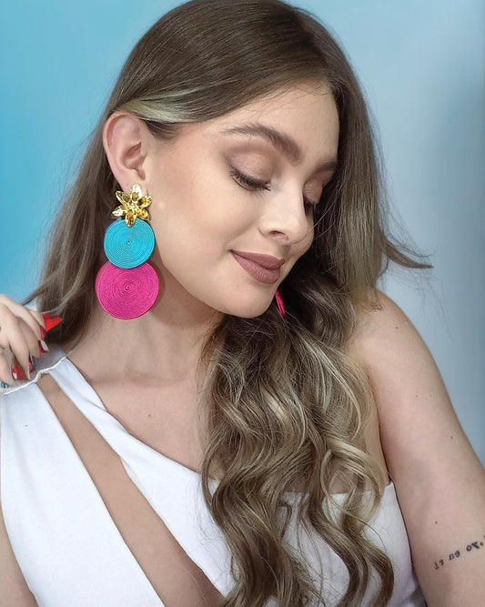 Maxi Arete Soutache Doble