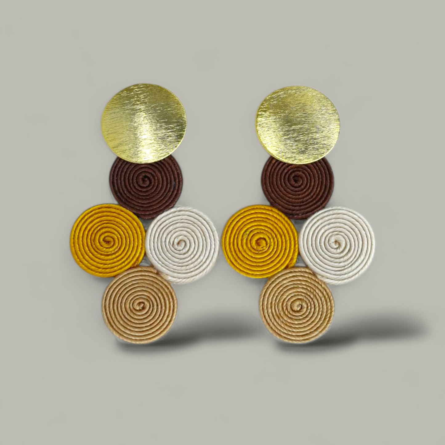 Arete Mini soutache 4 Circulos