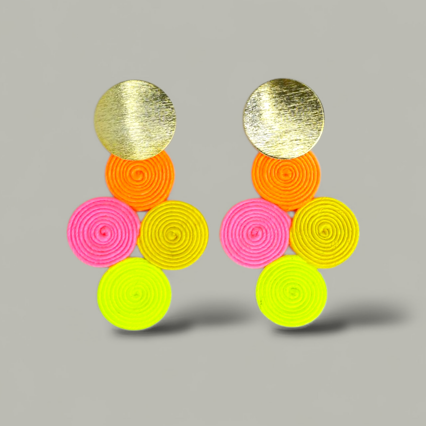 Arete Mini soutache 4 Circulos