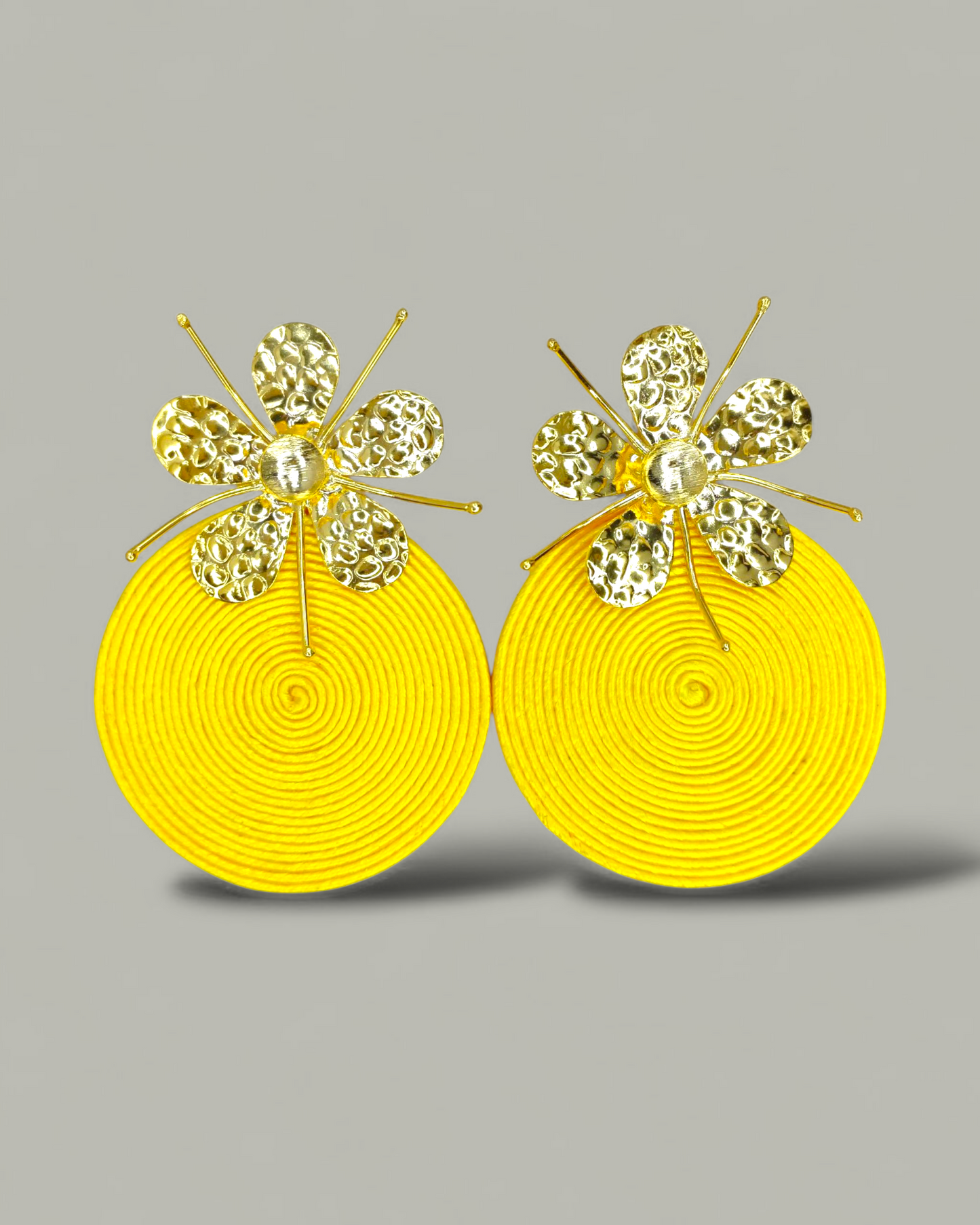 Arete Soutache topo Flor