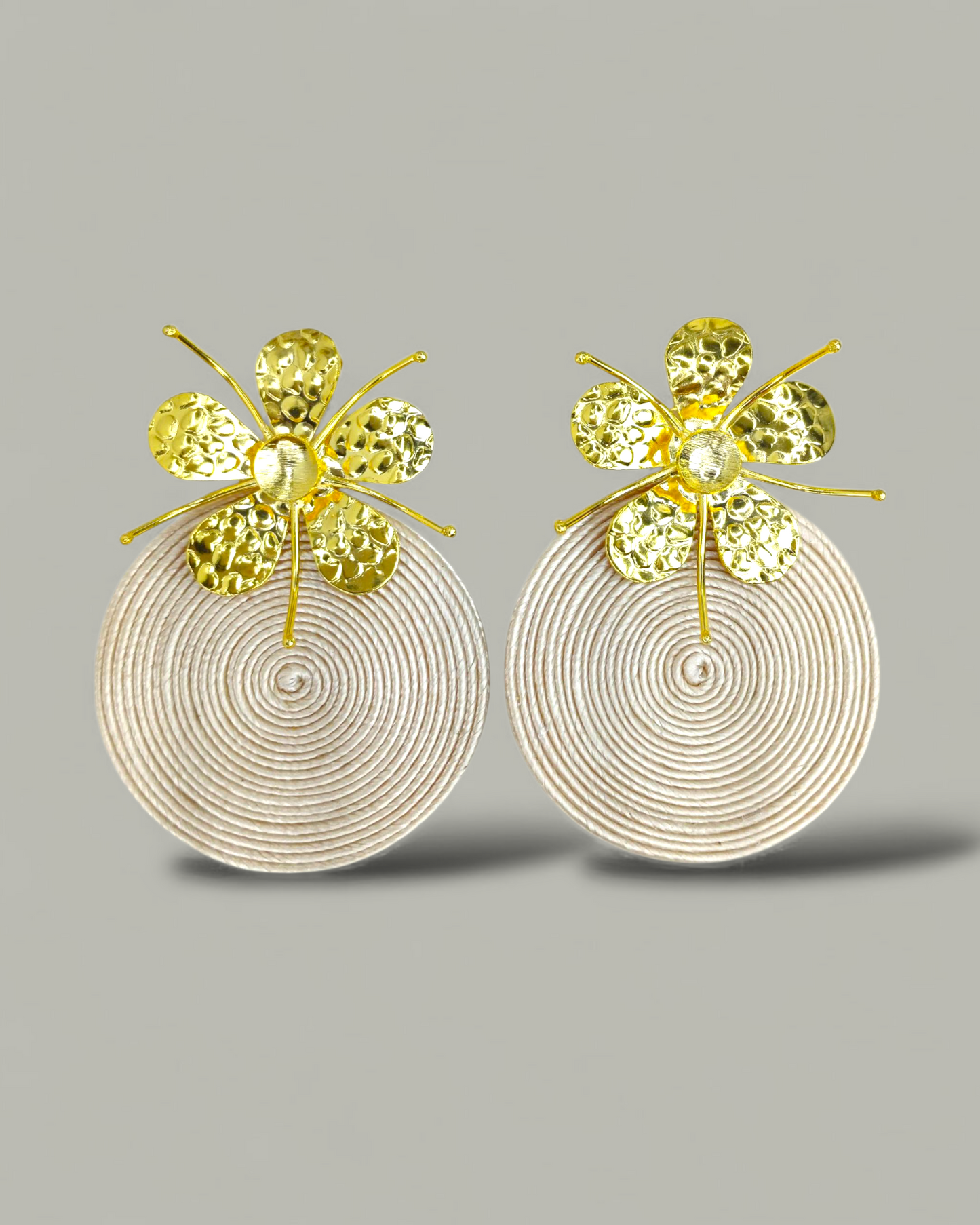 Arete Soutache topo Flor