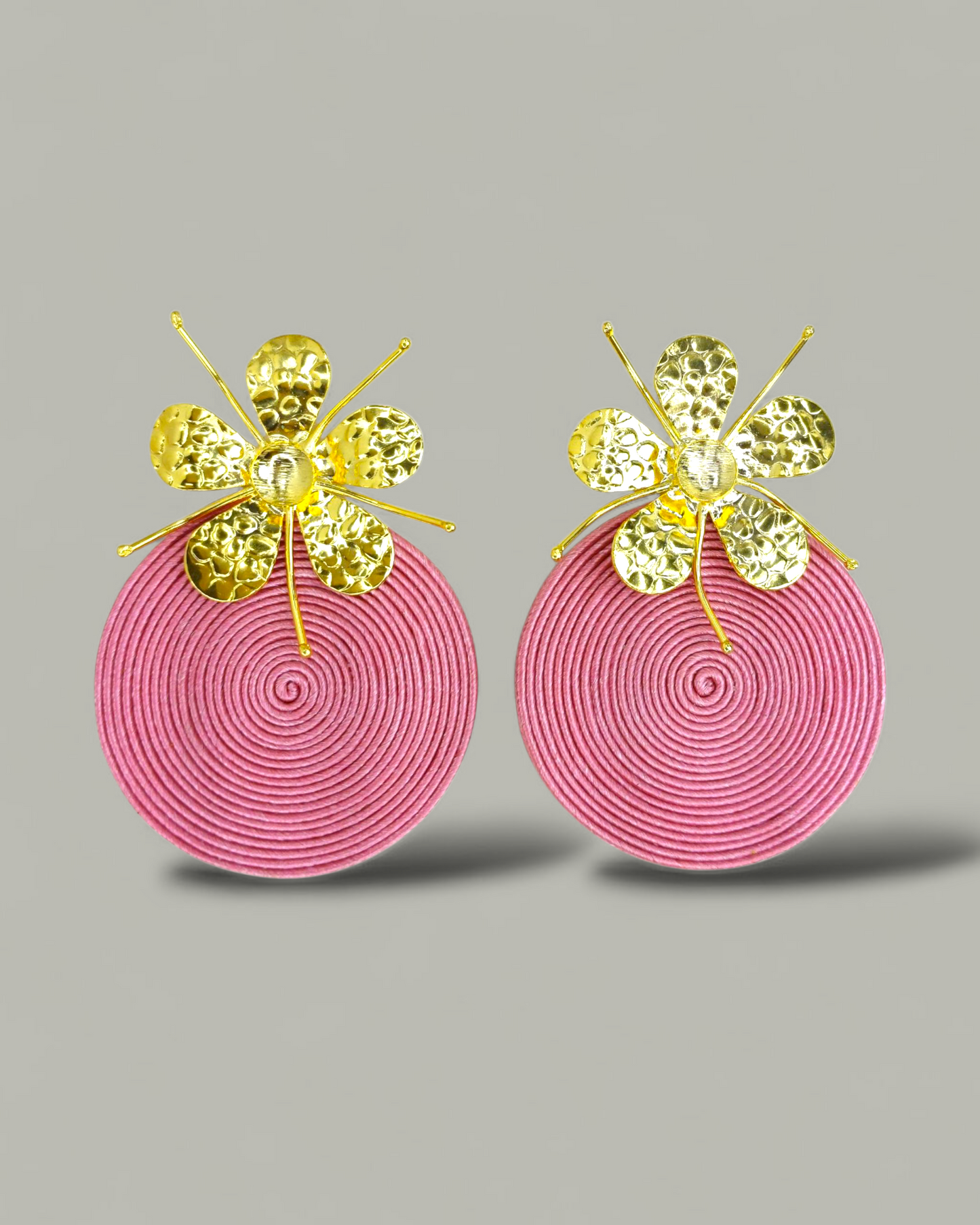 Arete Soutache topo Flor