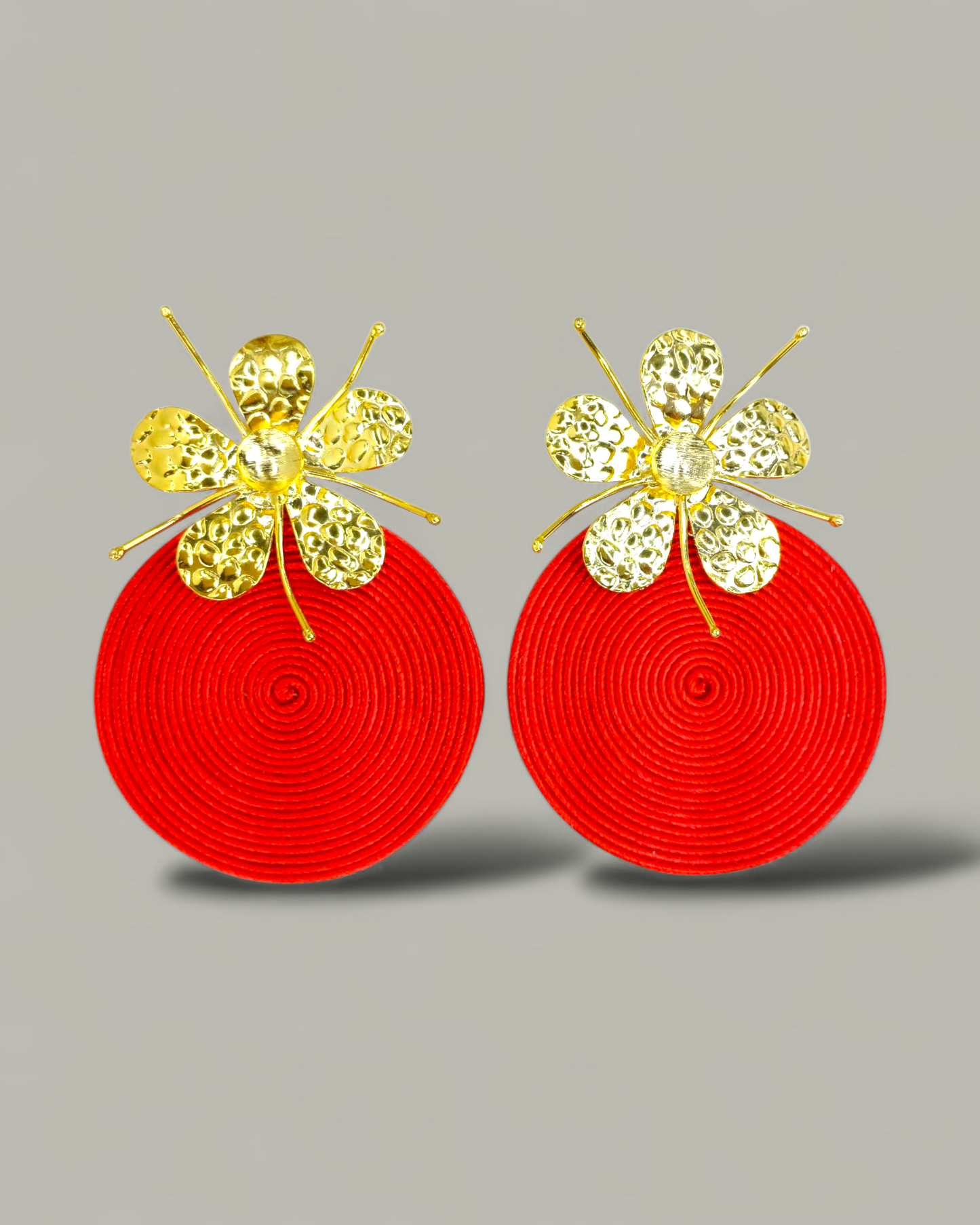Arete Soutache topo Flor