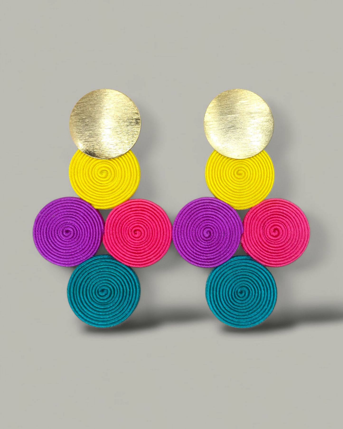 Maxi Arete Soutache 4 Circulos
