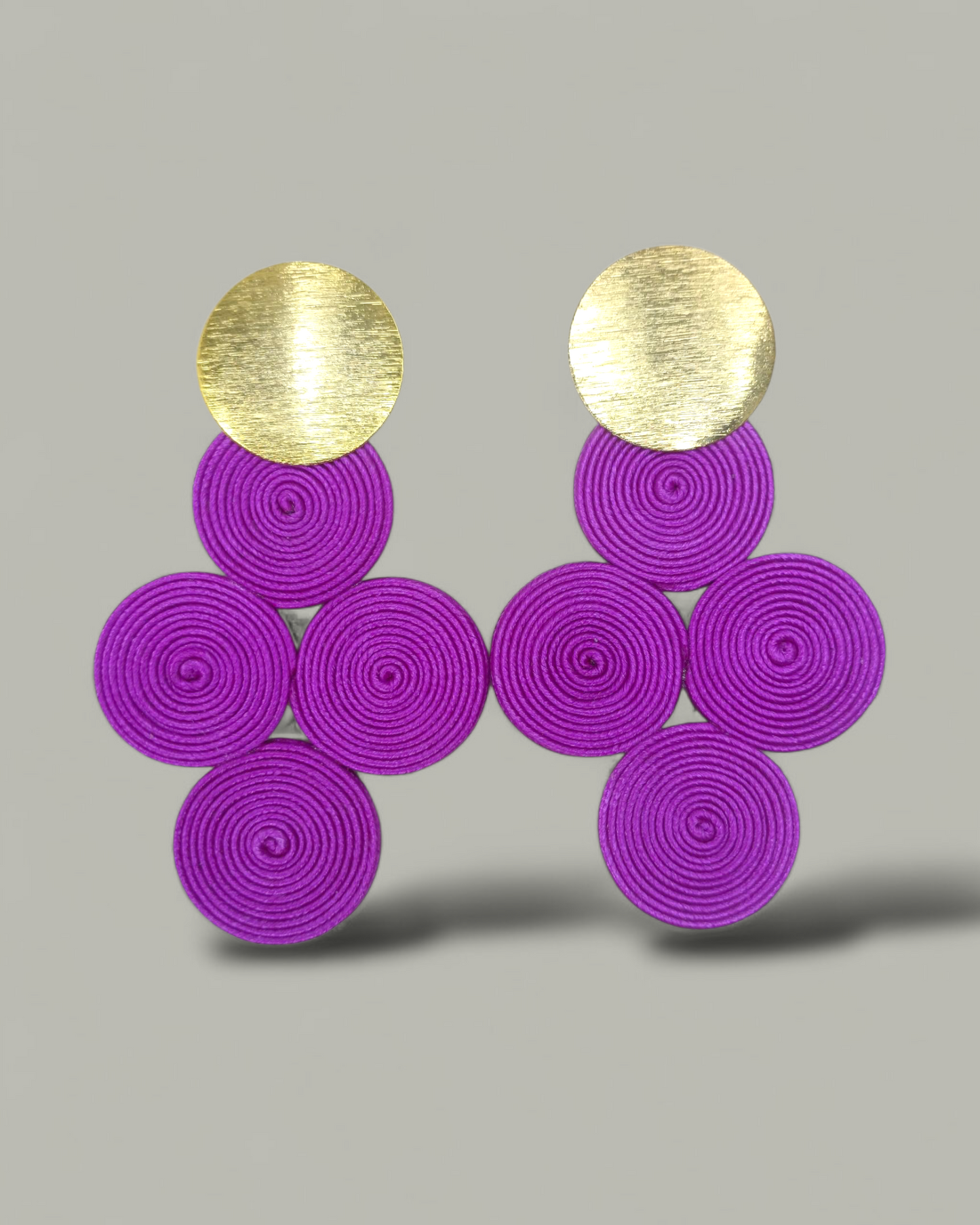 Maxi Arete Soutache 4 Circulos