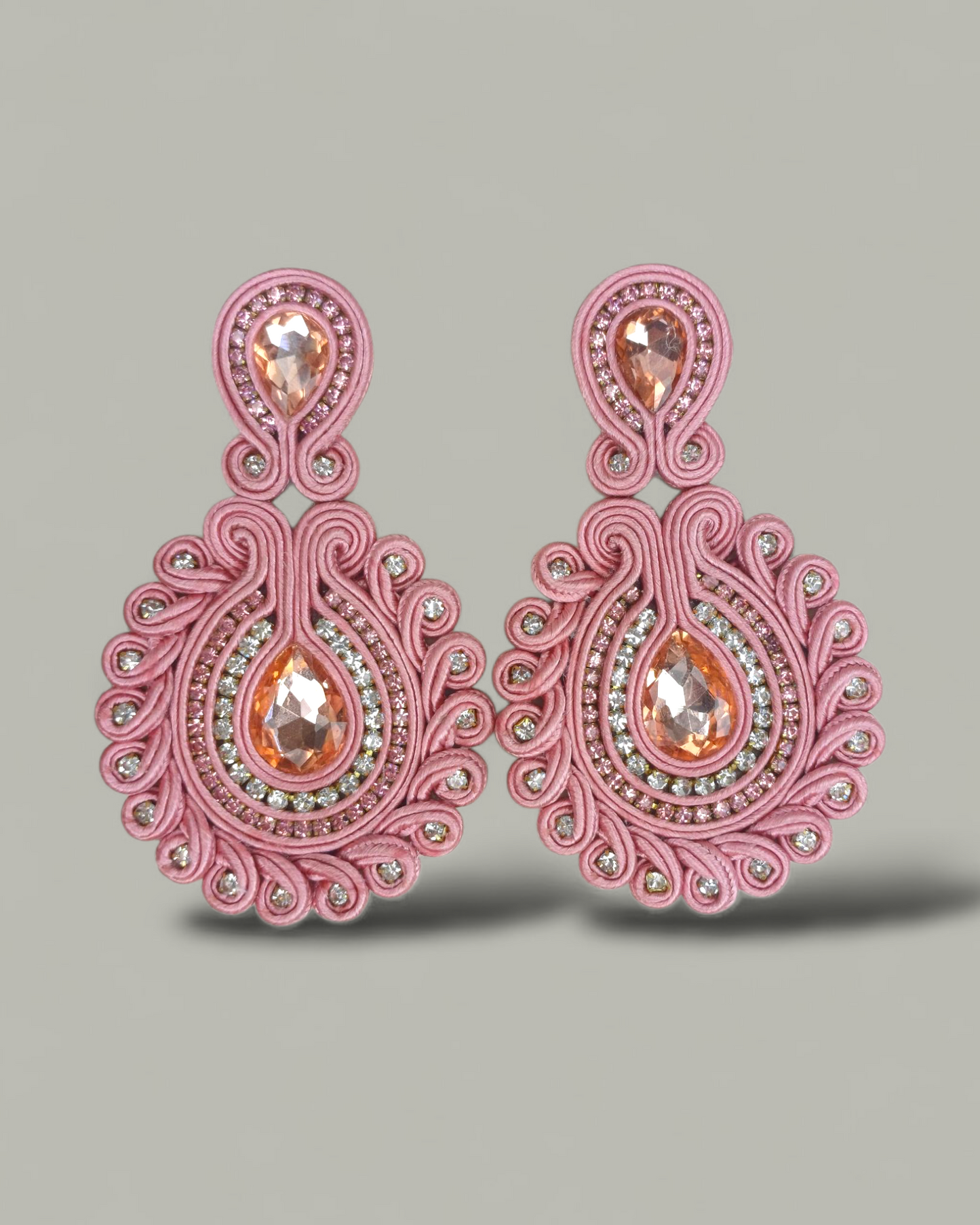 Maxi Arete Soutache Cristales