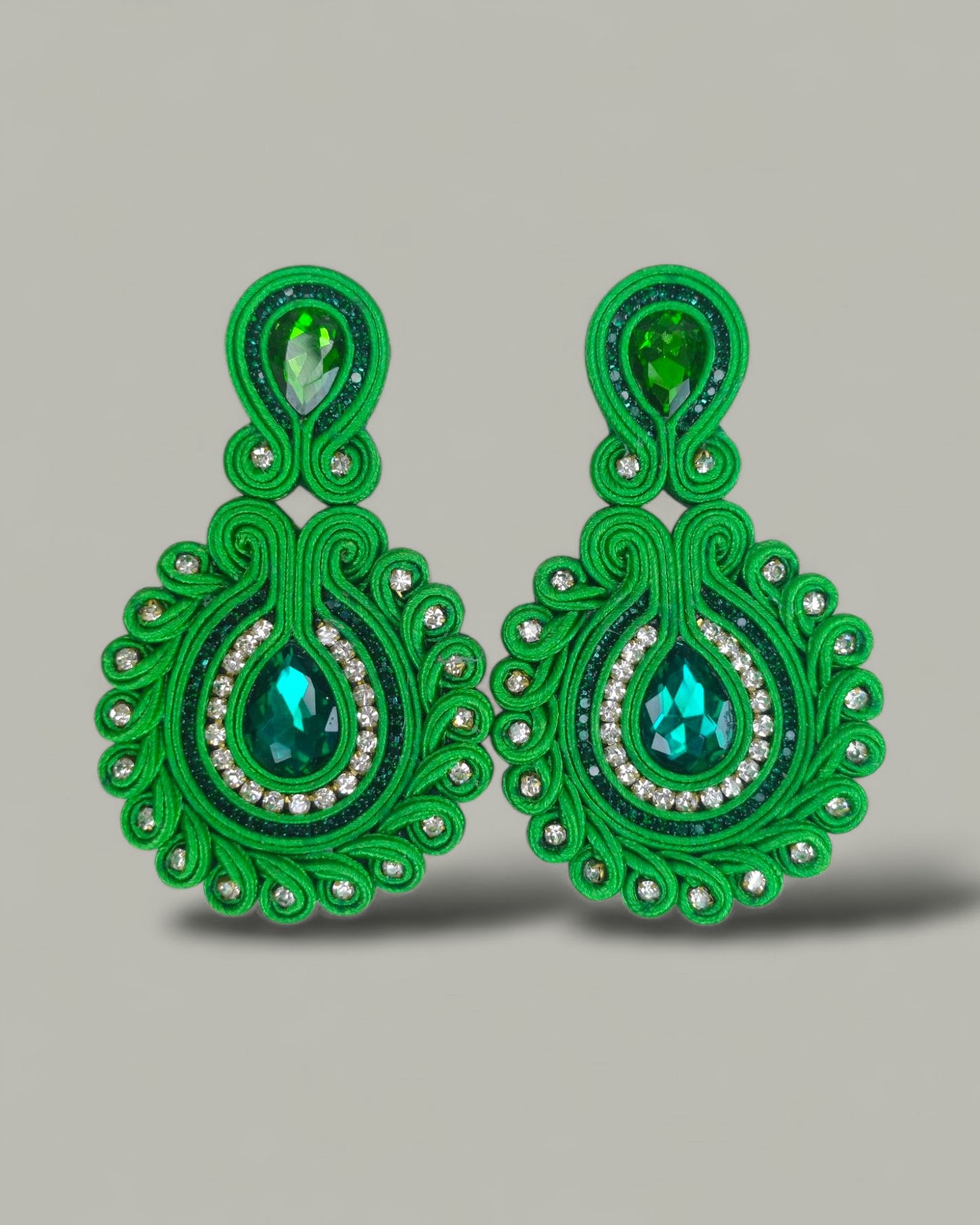 Maxi Arete Soutache Cristales