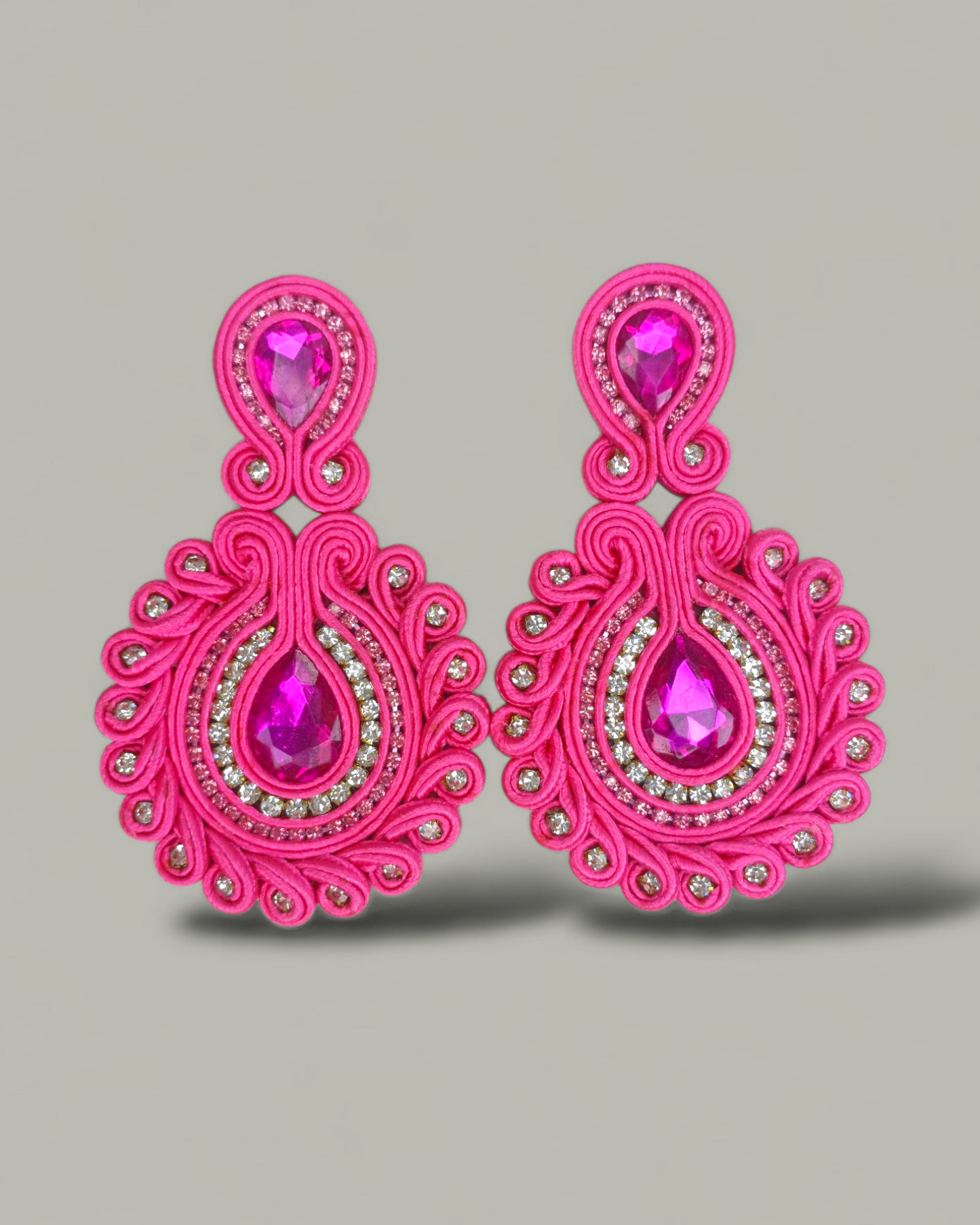 Maxi Arete Soutache Cristales