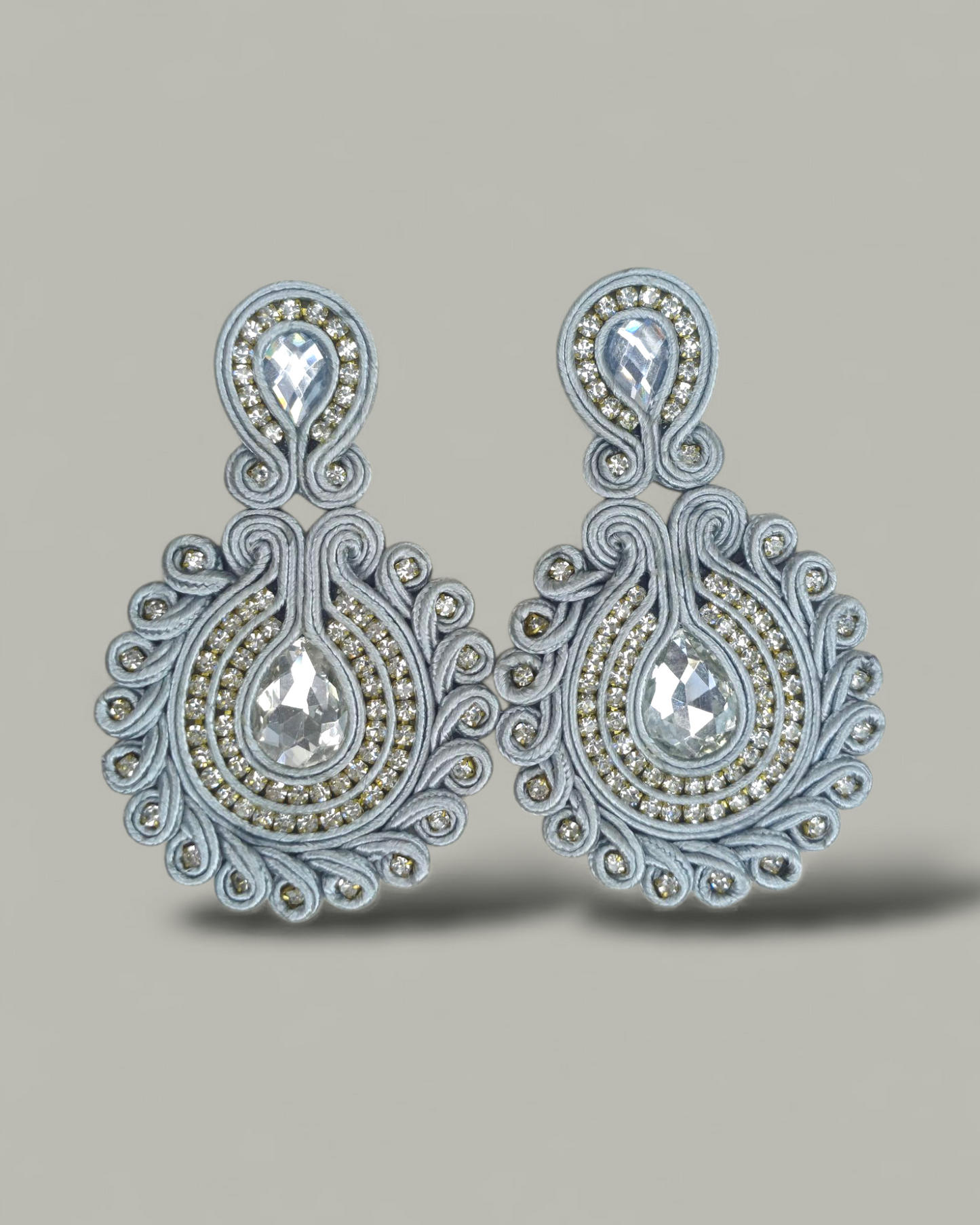 Maxi Arete Soutache Cristales