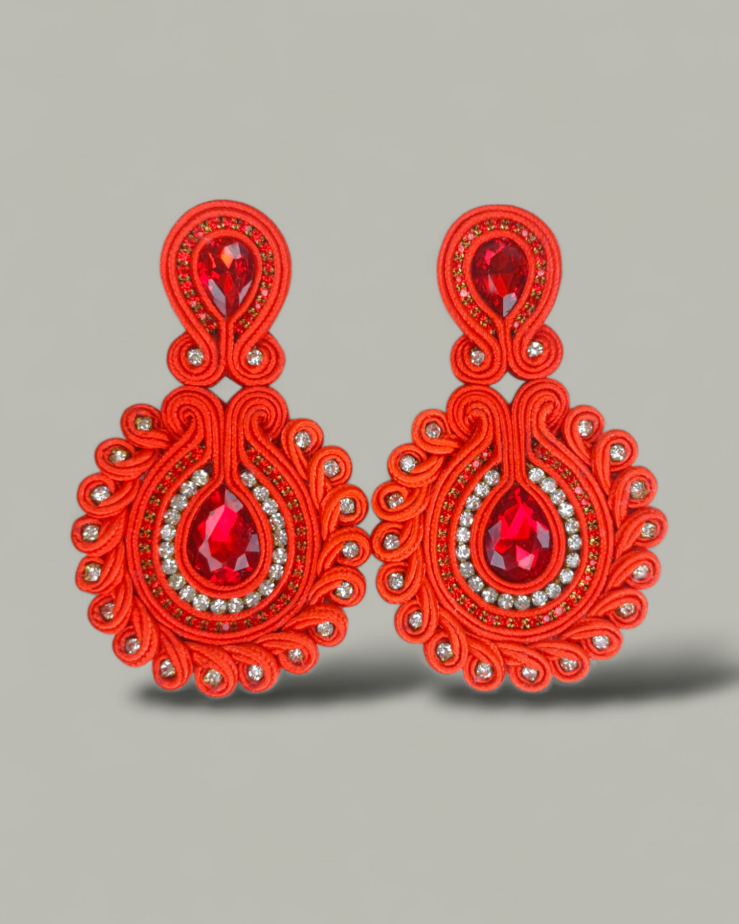 Maxi Arete Soutache Cristales