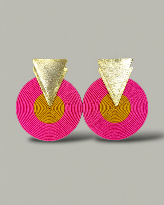 Maxi Arete Soutache topo triangulo