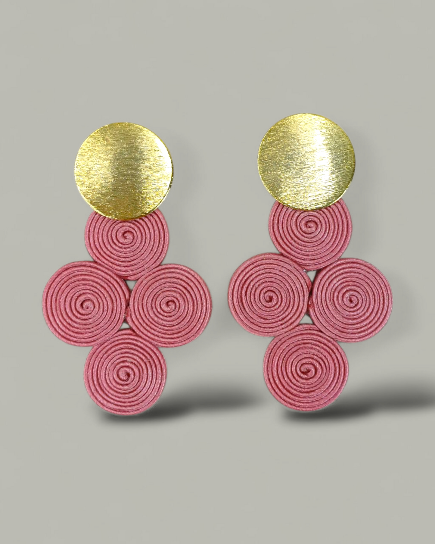 Arete Mini soutache 4 Circulos