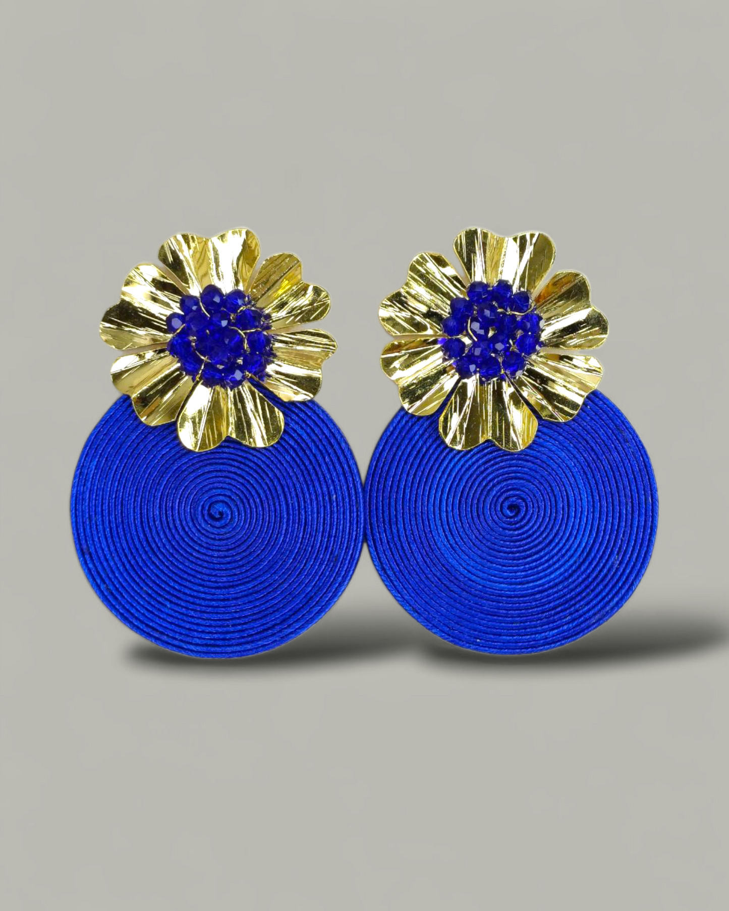 Maxi Arete Soutache flor Murano