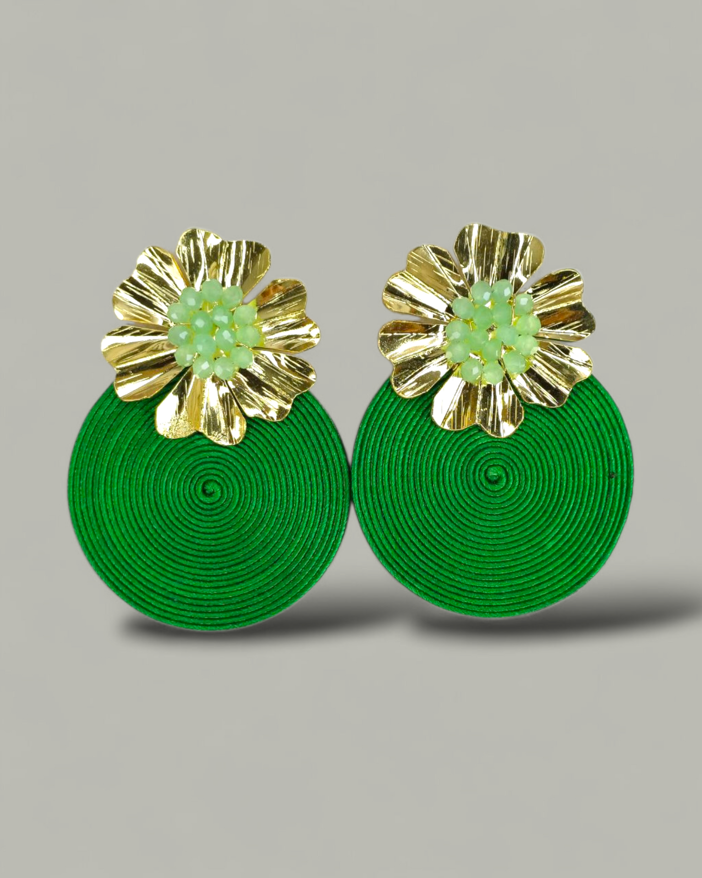 Maxi Arete Soutache flor Murano