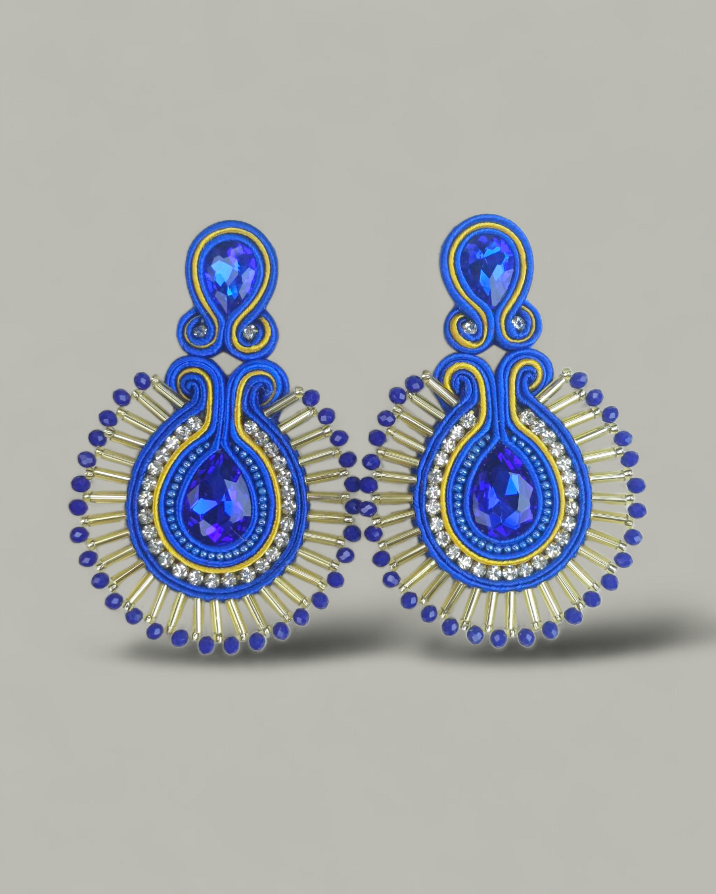 Maxi Arete Soutache con canutillo