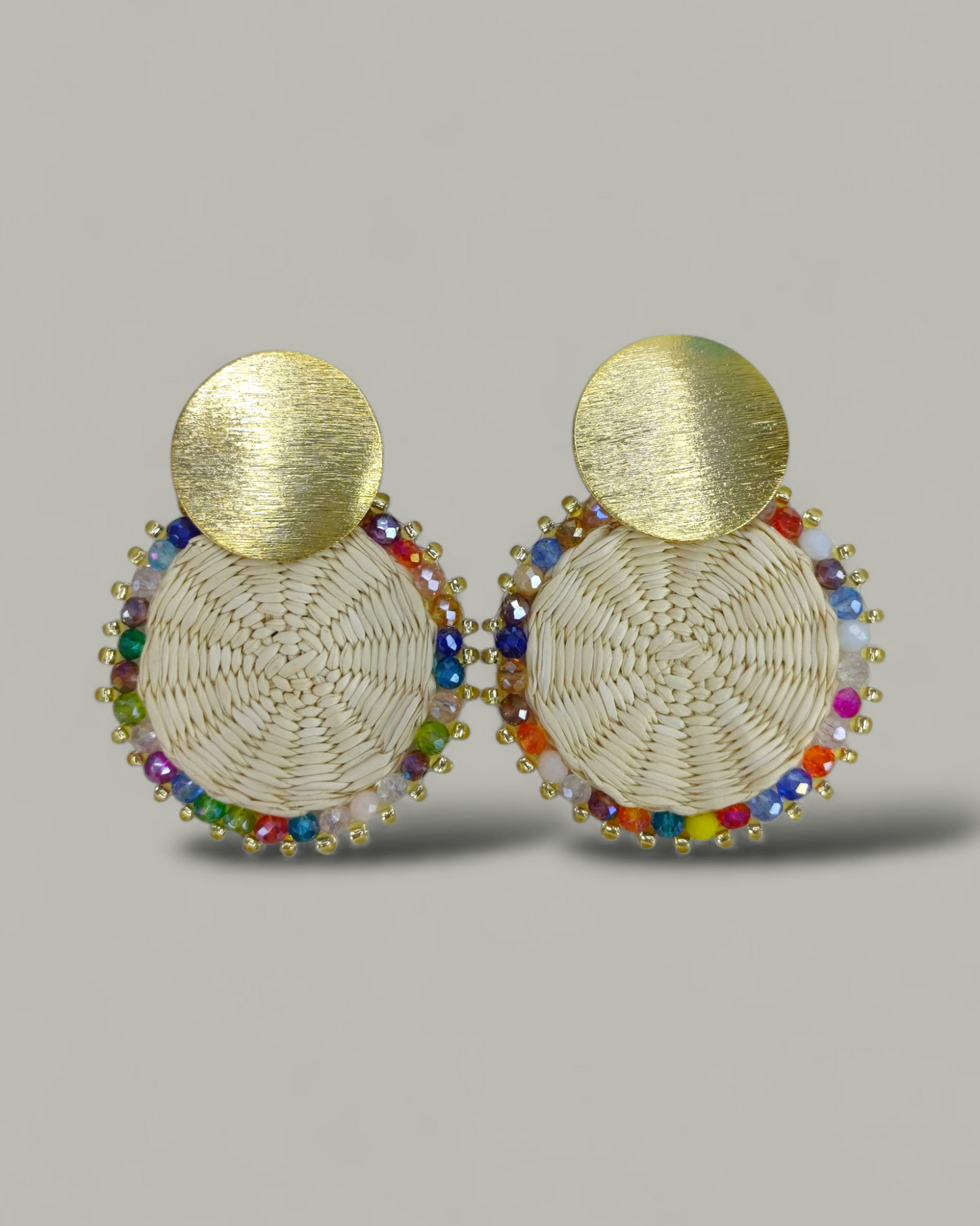 Arete Mini Iraca tejido