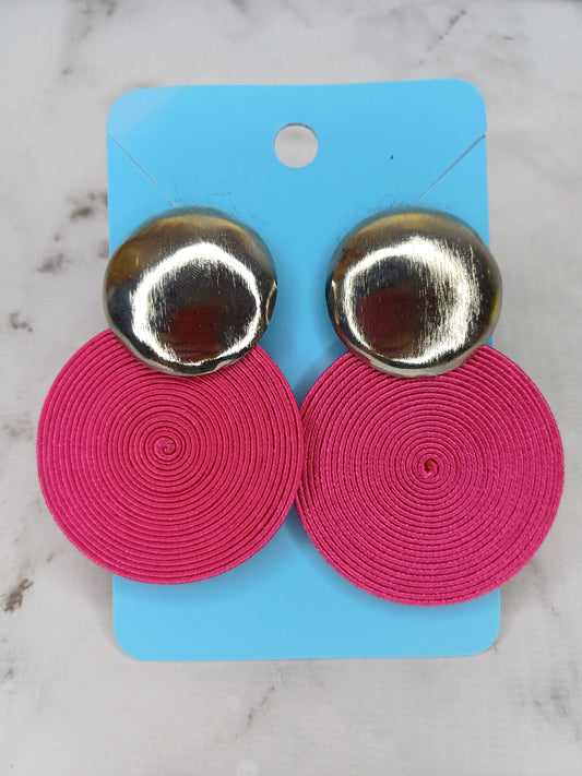 Arete Soutache Básico Plateado