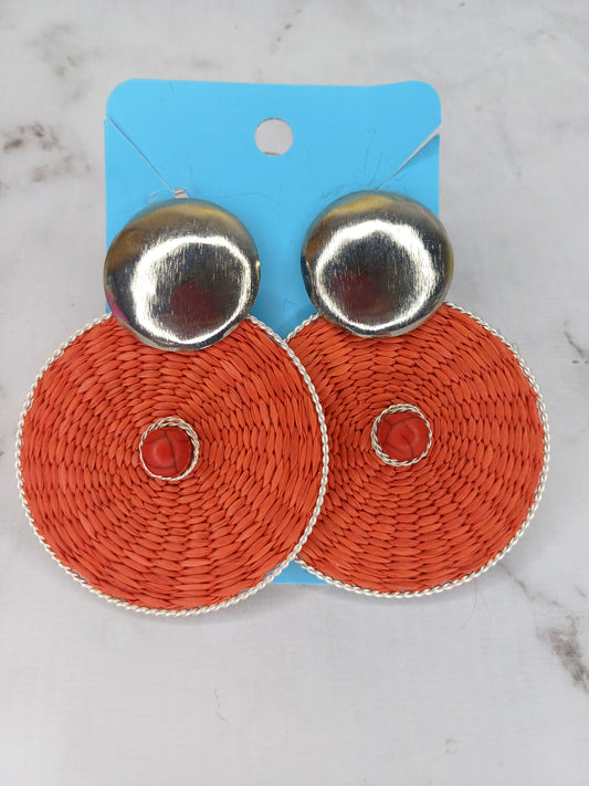 Arete Iraca Plateado