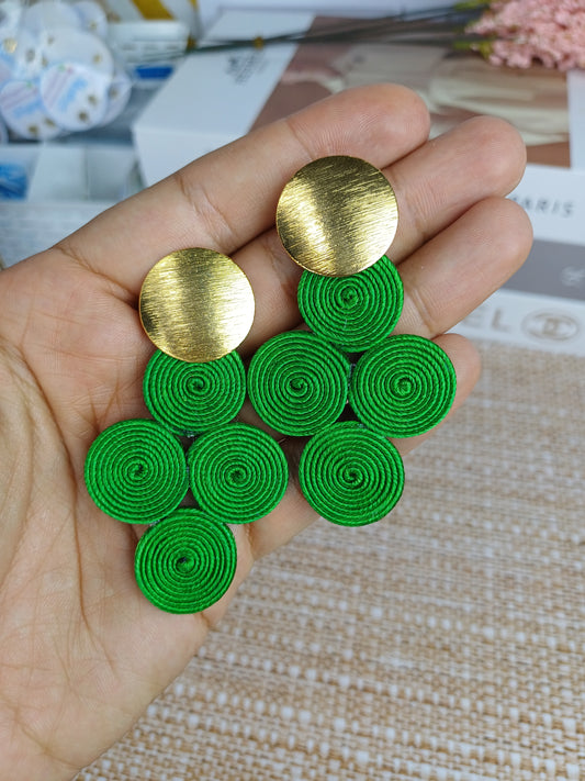 Arete Mini soutache 4 Circulos