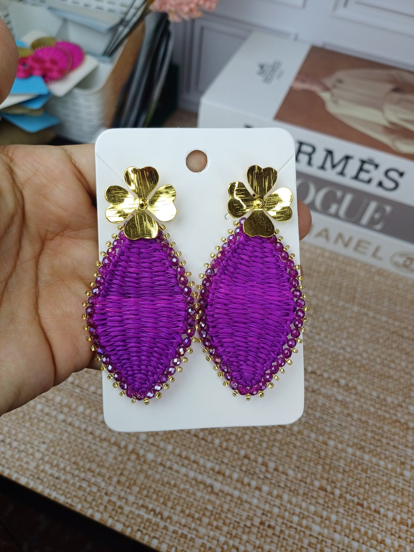 Arete Hoja en Palma de Iraca