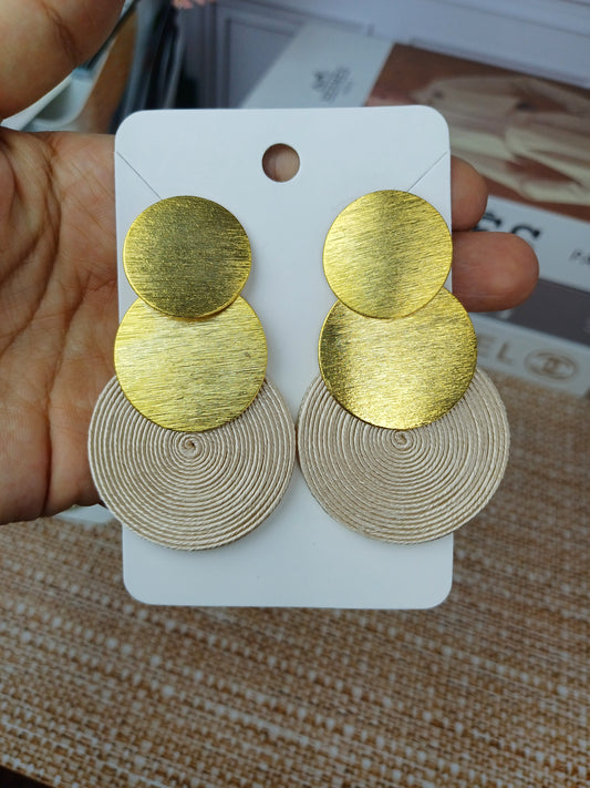 Maxi Arete Bronce con Soutache