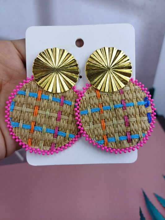 Arete Tejidos Yute