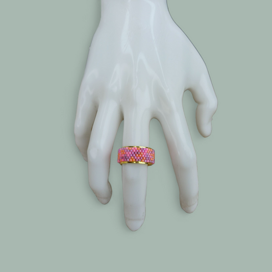 Anillo tipo argolla miyuki
