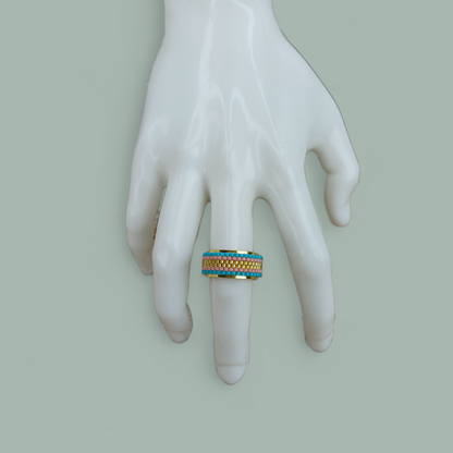 Anillo tipo argolla miyuki