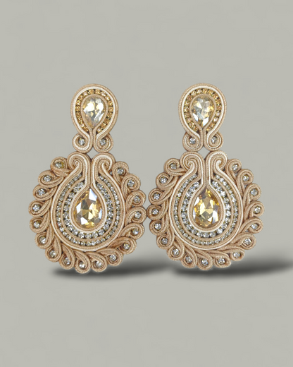 Maxi Arete Soutache Cristales