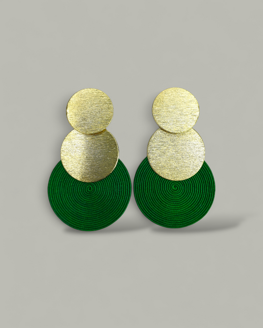 Maxi Arete Bronce con Soutache